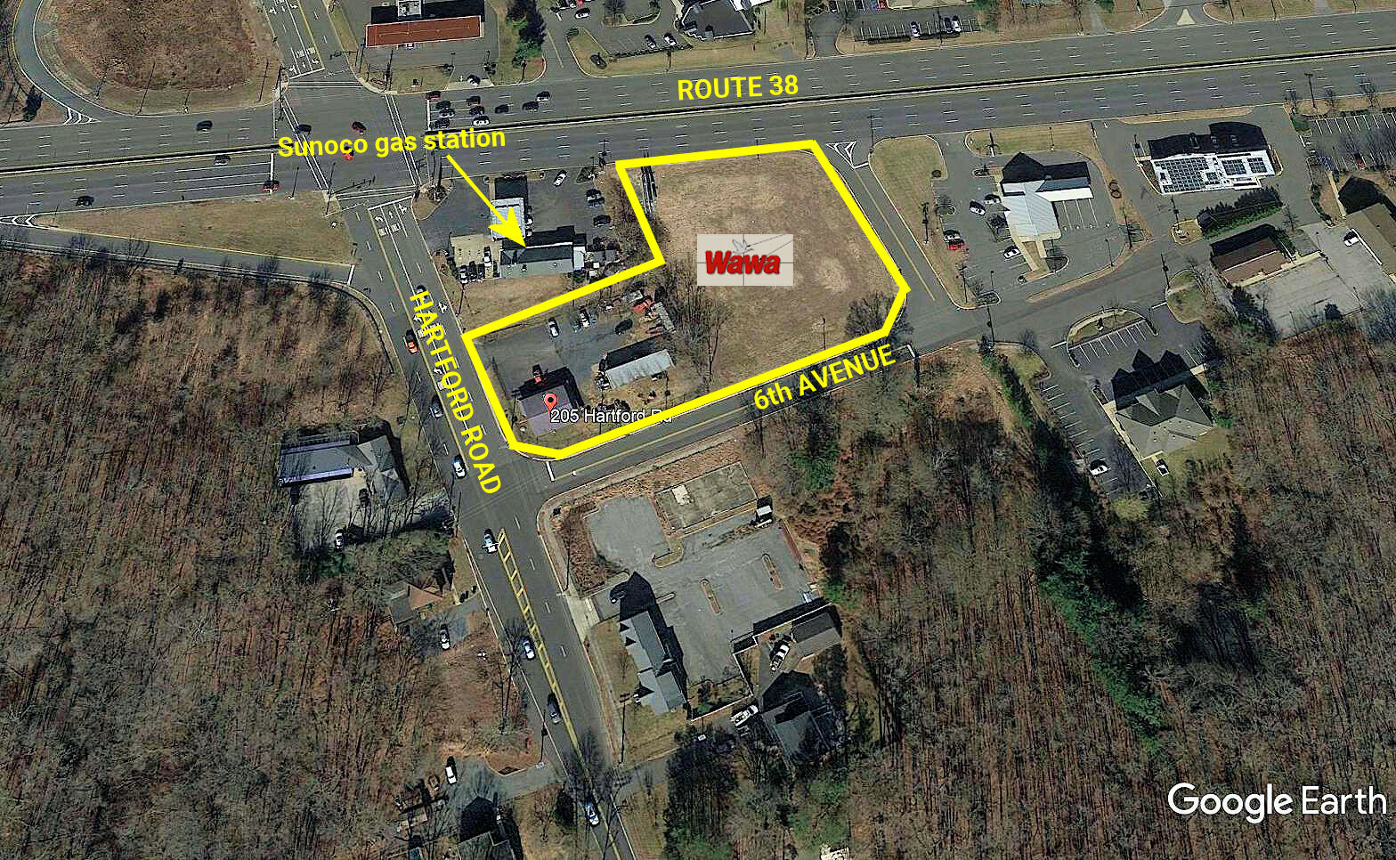 wawa mount laurel 38 and hartford road site map
